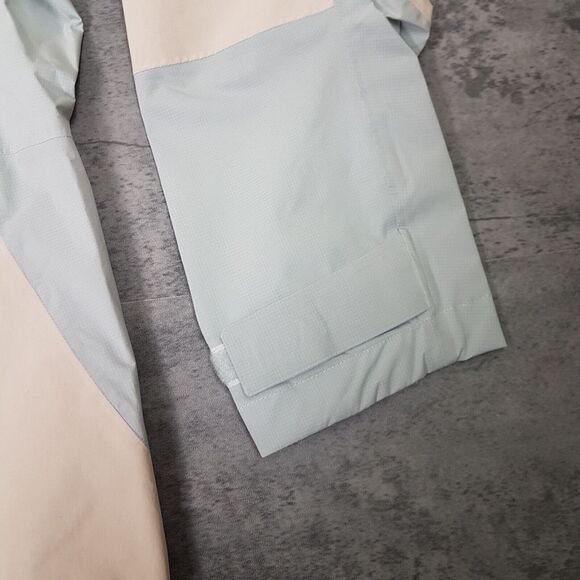 ADIDAS Terrex Xploric Rain.Rdy Hiking Jacket Womens Size LARGE Grey Beige - Picture 6 of 11